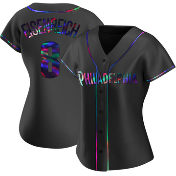 Jim Eisenreich Men's Replica Philadelphia Phillies Black Pitch Fashion  Jersey - Philadelphia Store